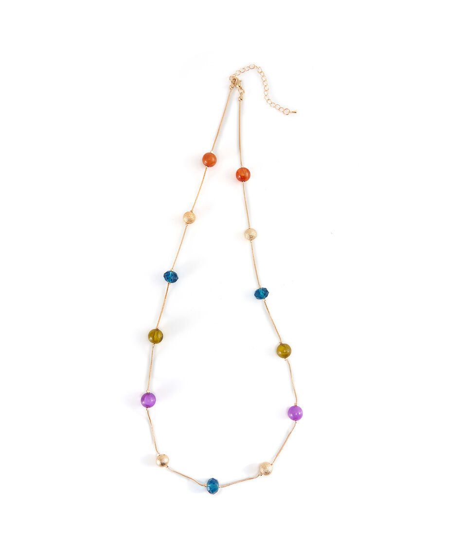 Collar mujer piedras colores