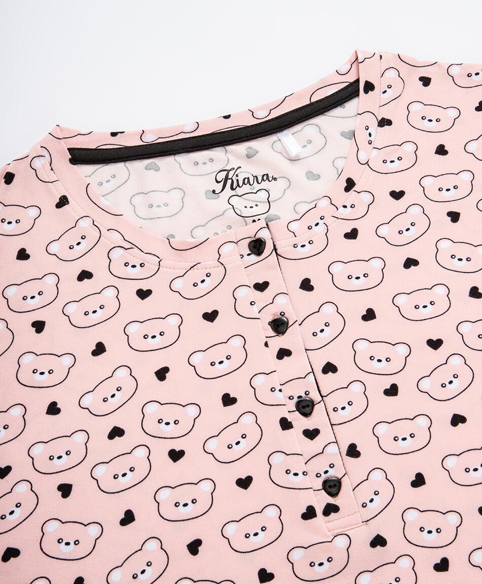 Camisola mujer osito botones