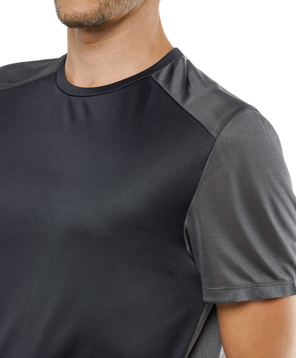 Remera deportiva hombre gris
