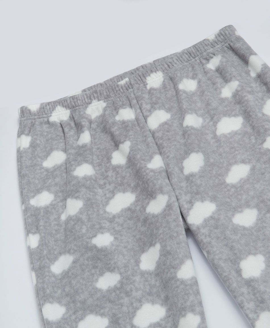 Pijama mujer micropolar nubes