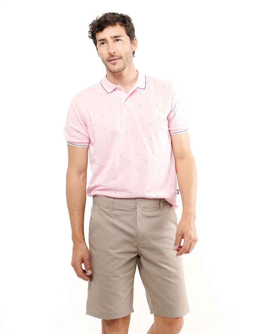 Short hombre estilo casual liso