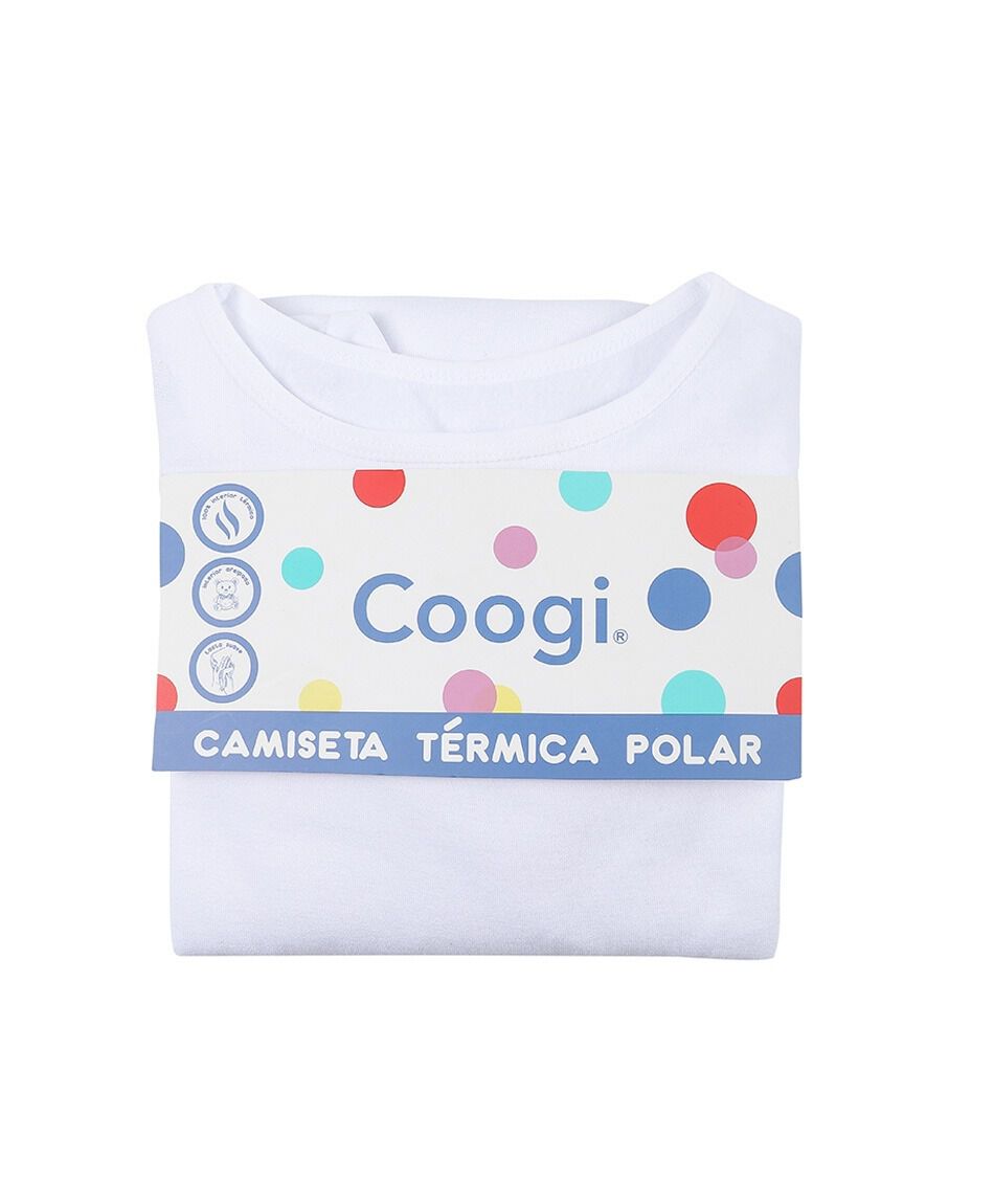 Camiseta ni&ntilde;a t&eacute;rmica blanca
