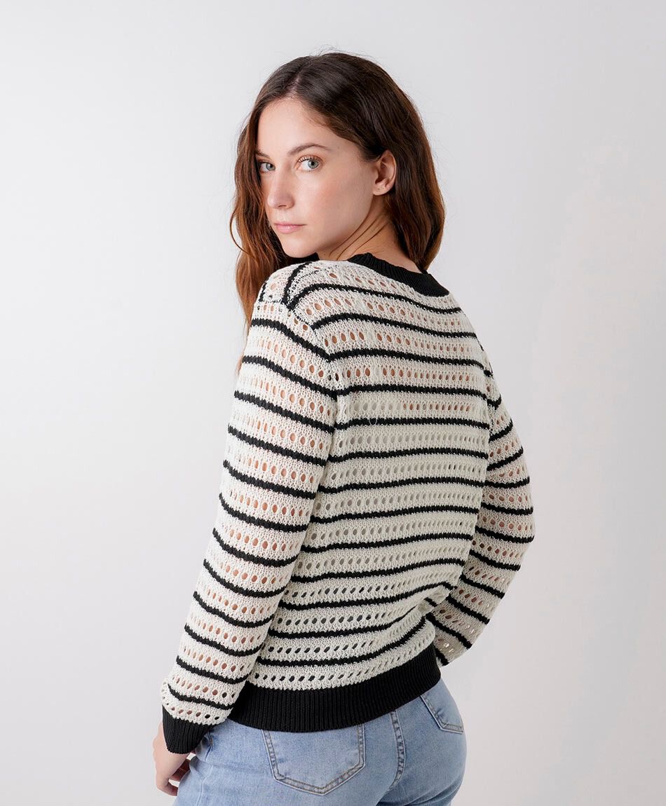 Cardigan mujer calado jacquard
