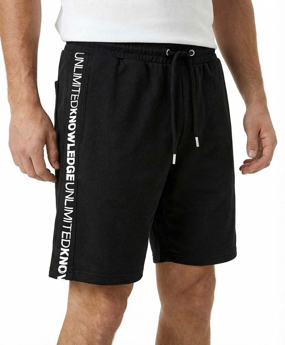 Short deportivo hombre frase lateral