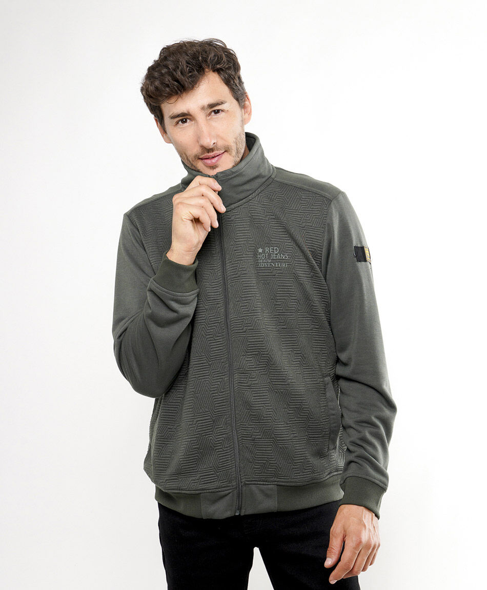 Campera hombre estilo tejida