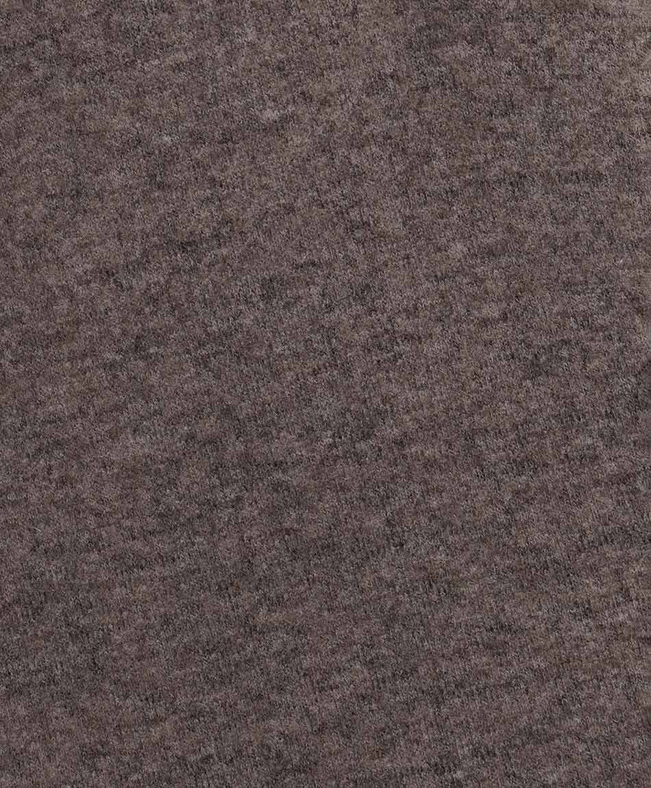 Polera mujer lanosa botones caf&eacute;