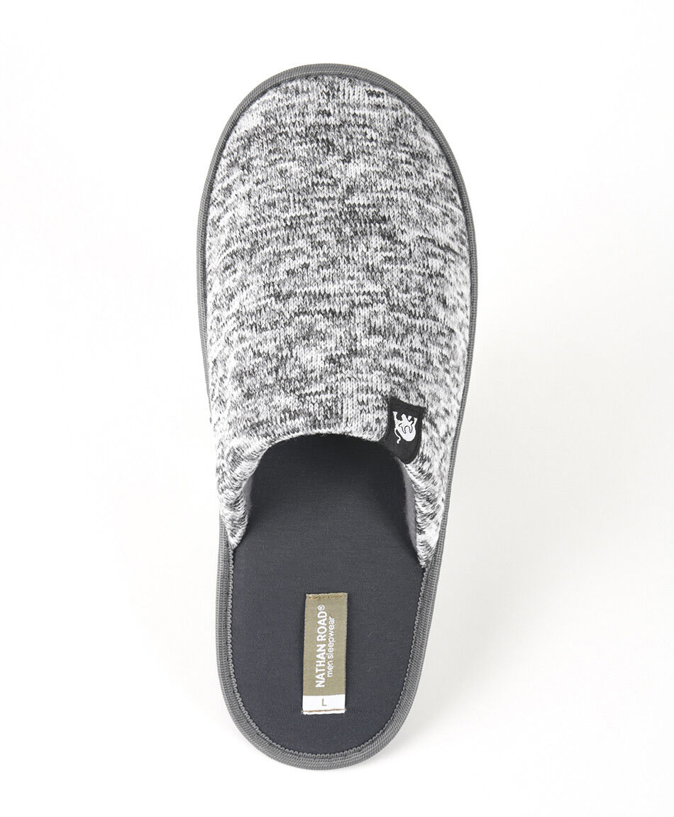 Pantufla hombre gris melange