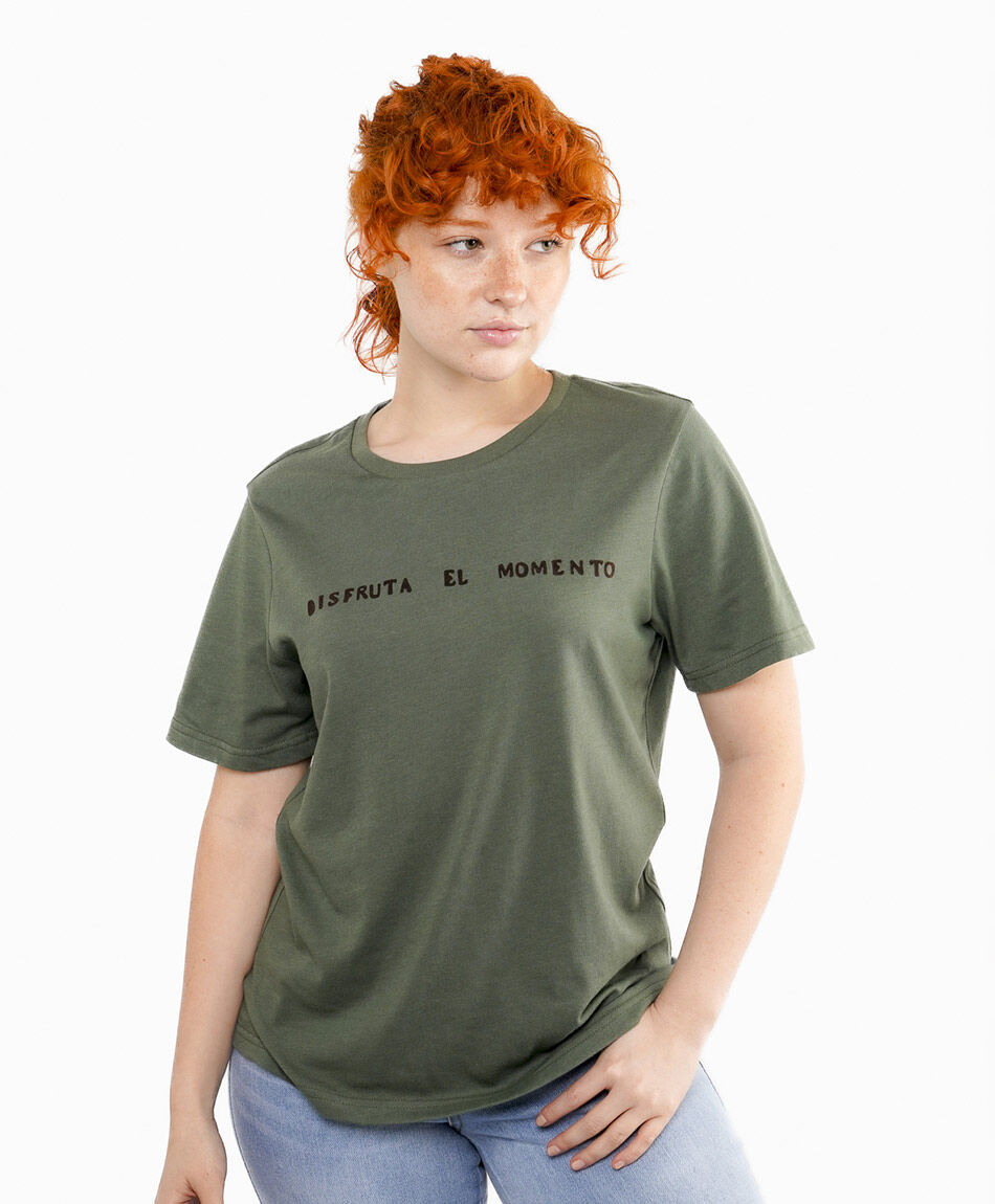 Remera mujer disfruta el momento