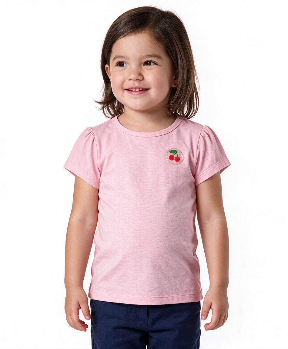 Remera beb&eacute; parche cereza