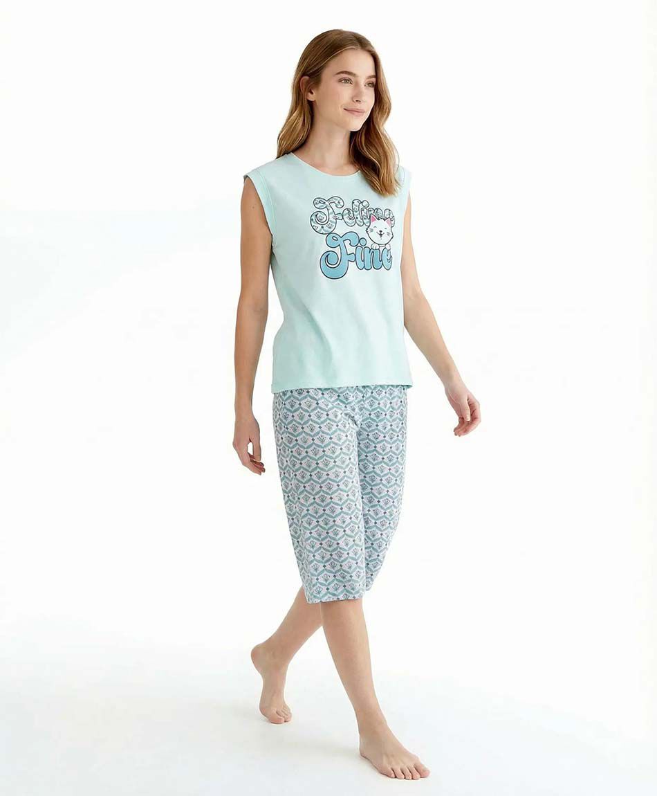 Pijama mujer amor de gatos