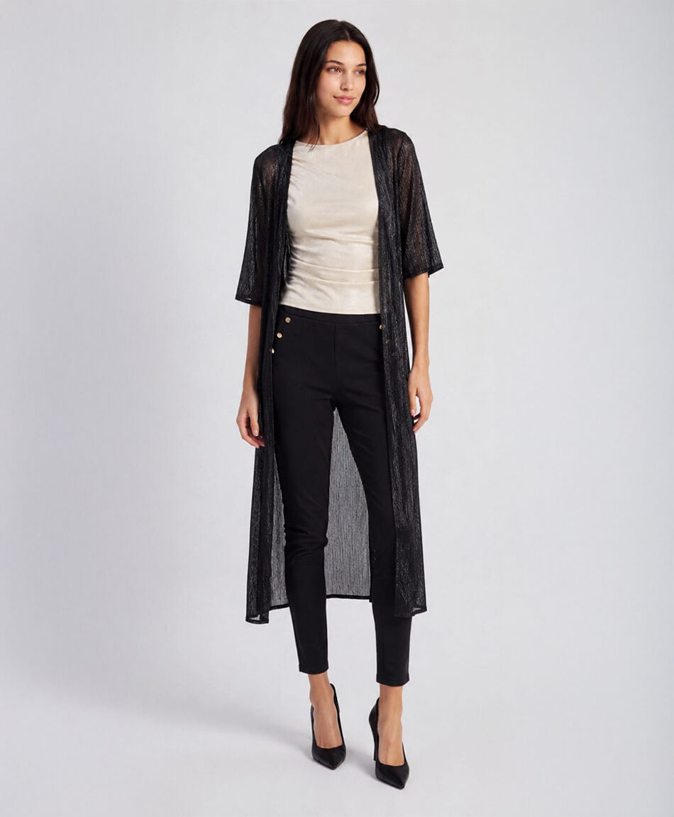 Kimono mujer negro
