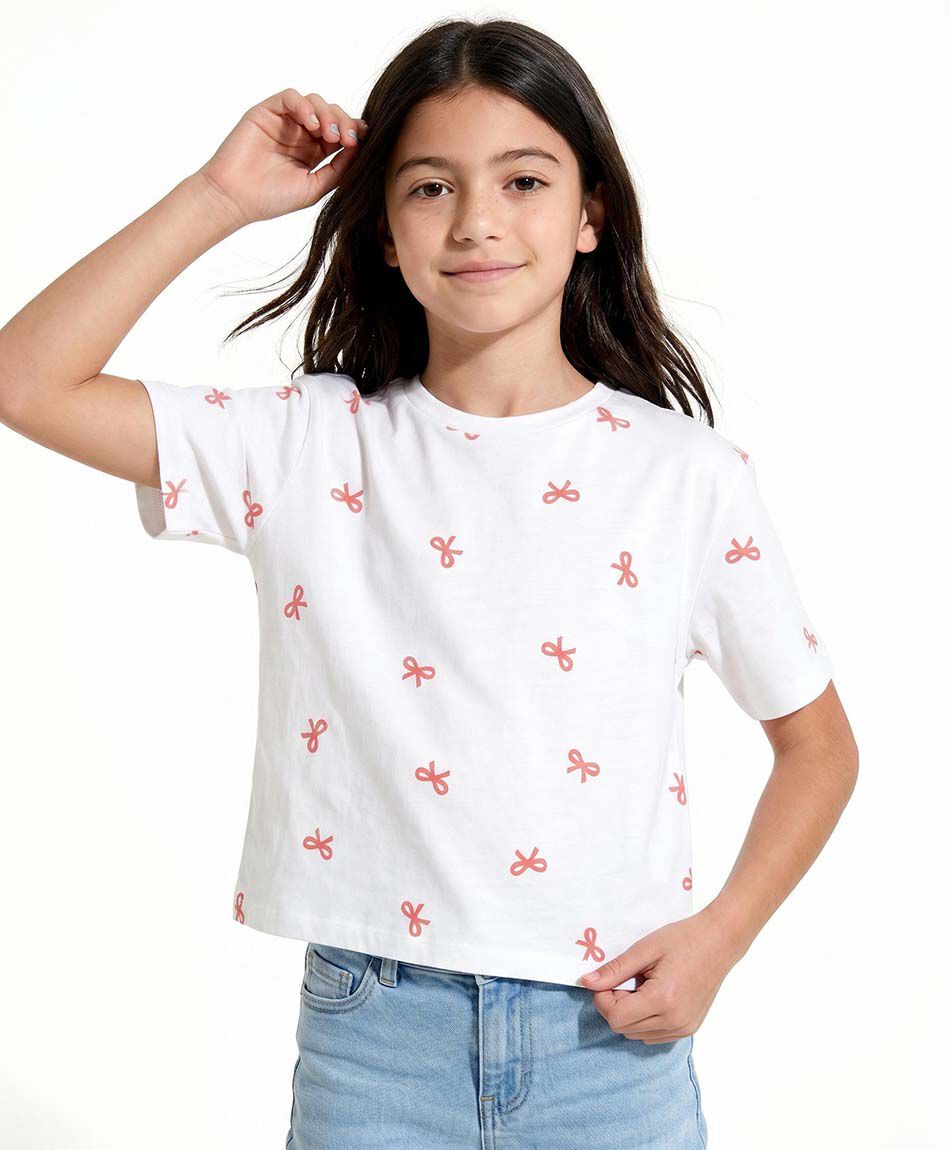 Remera ni&ntilde;a cintitas