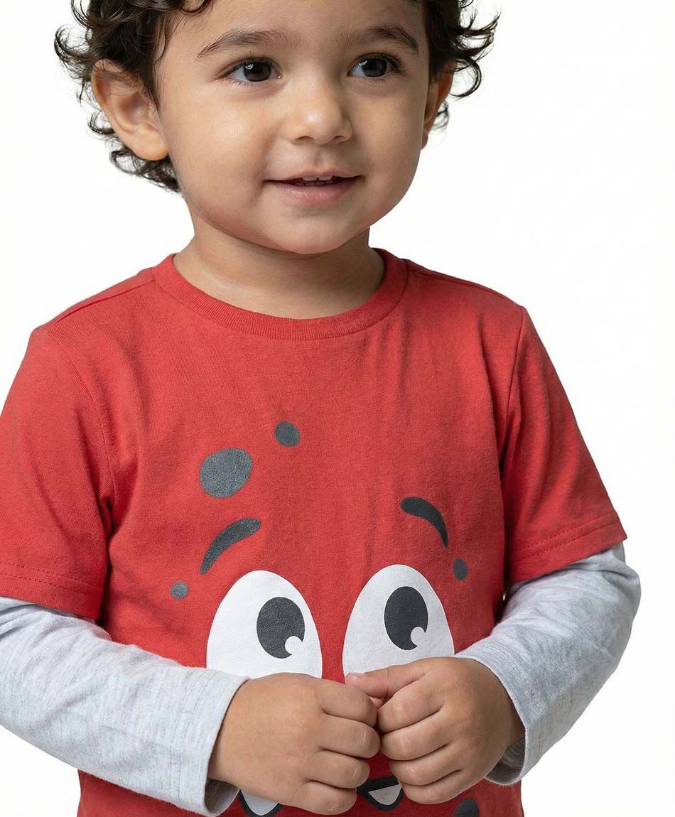 Remera beb&eacute; estampado feliz