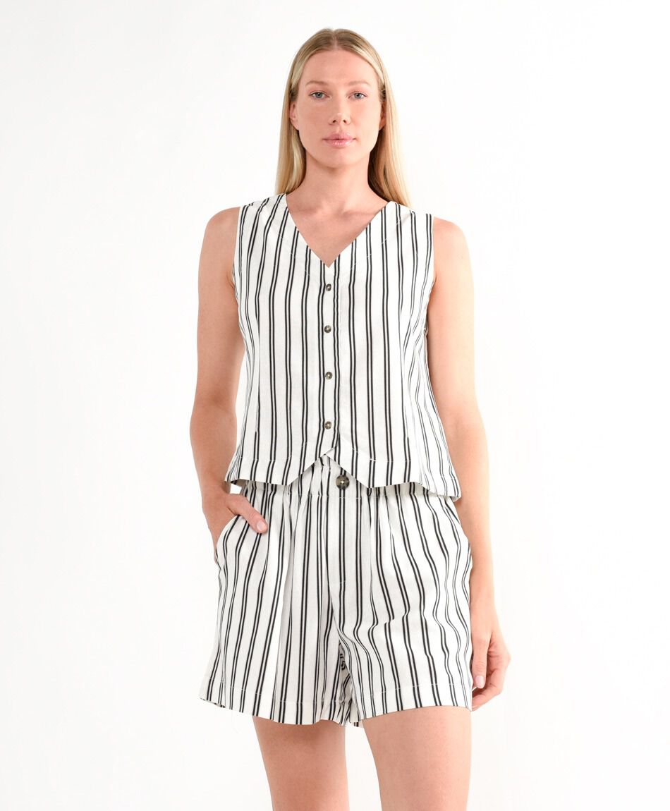 Short mujer top dise&ntilde;o playero