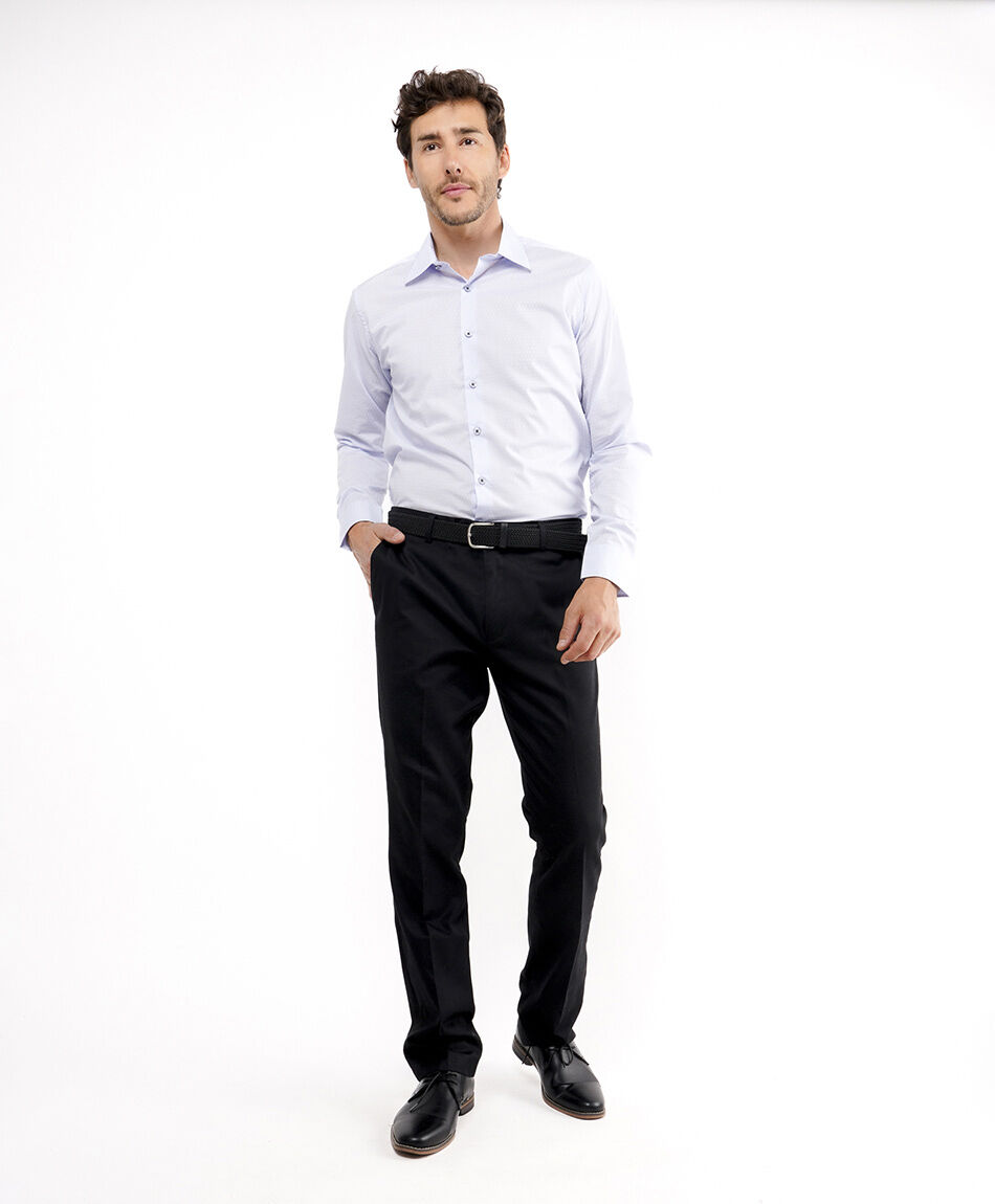 Camisa hombre formal dise&ntilde;o liso