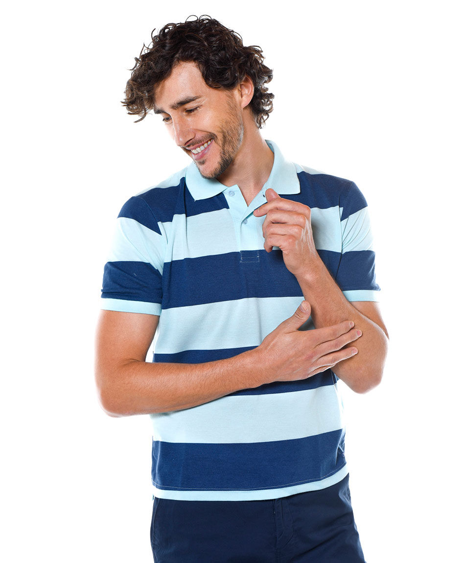 Polera cuello polo