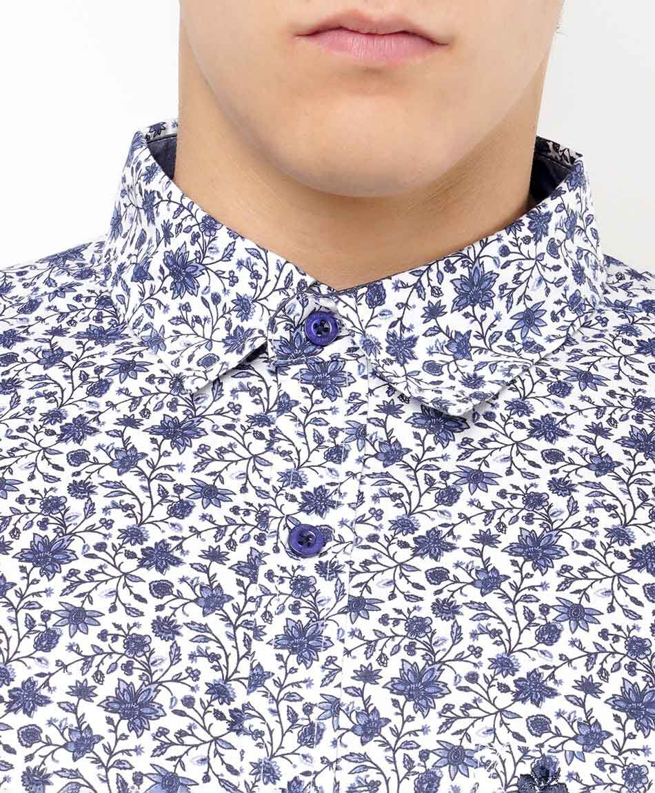 Camisa hombre estampado bicilcetas