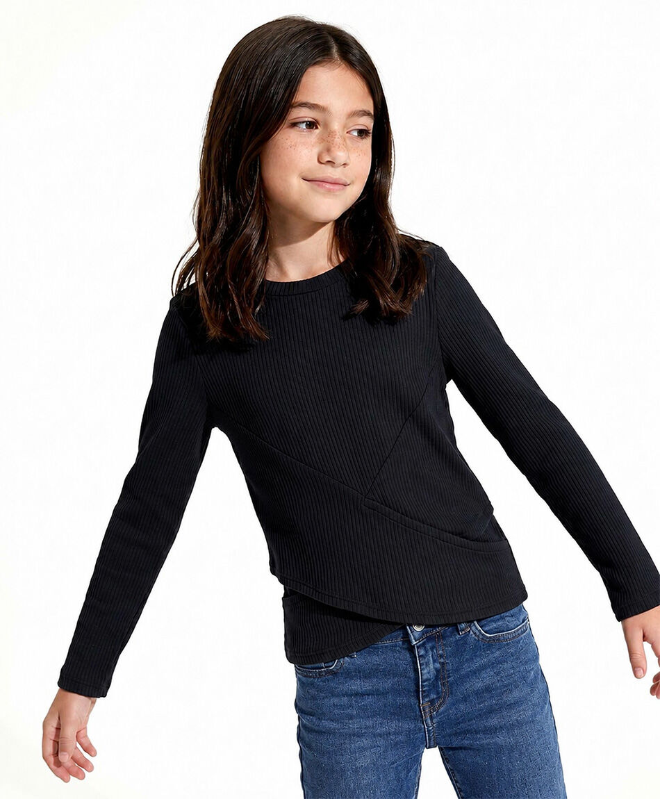 Remera ni&ntilde;a dise&ntilde;o cruzado