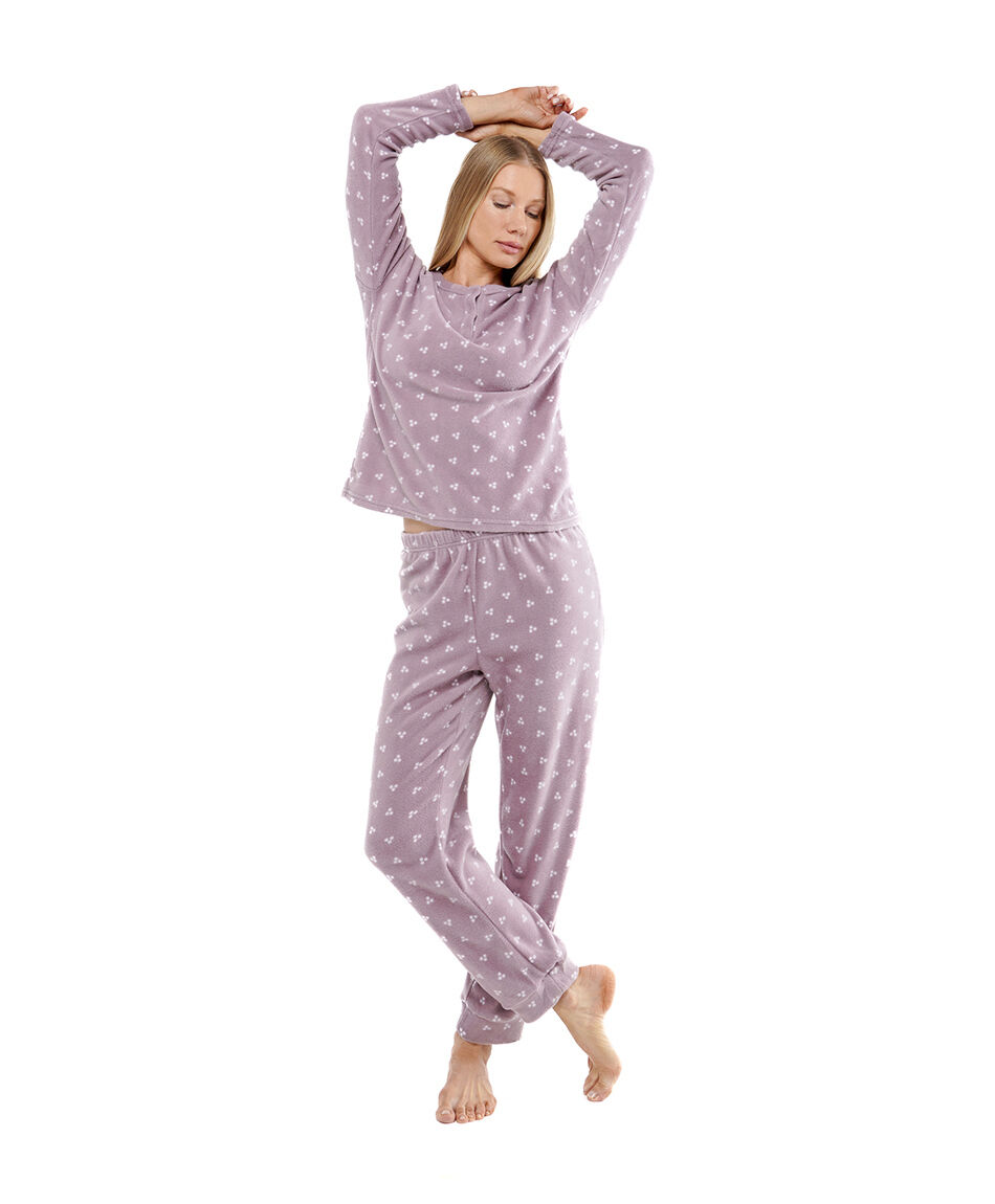 Pijama mujer micropolar triple punto