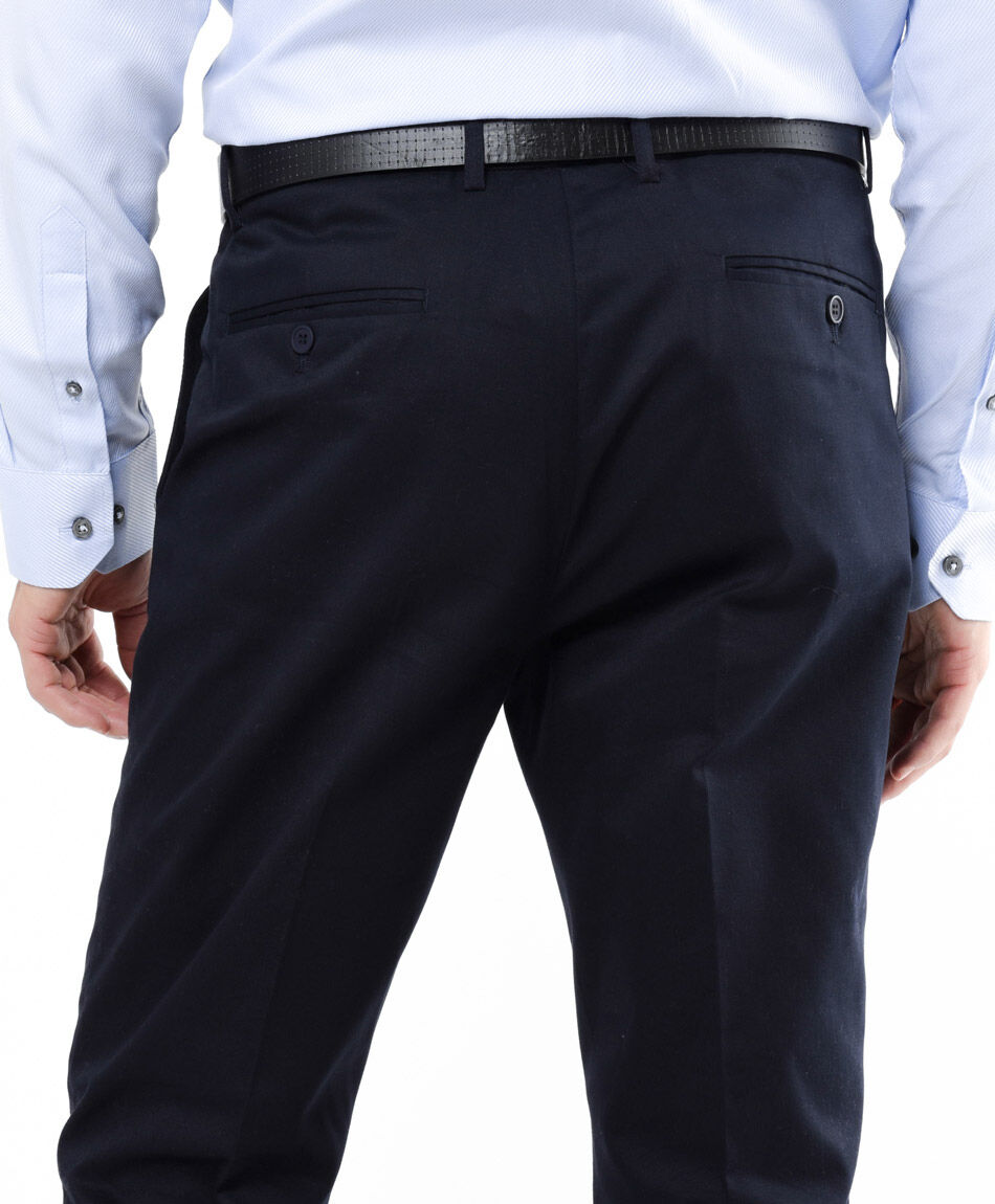 Pantal&oacute;n hombre cl&aacute;sico azul oscuro