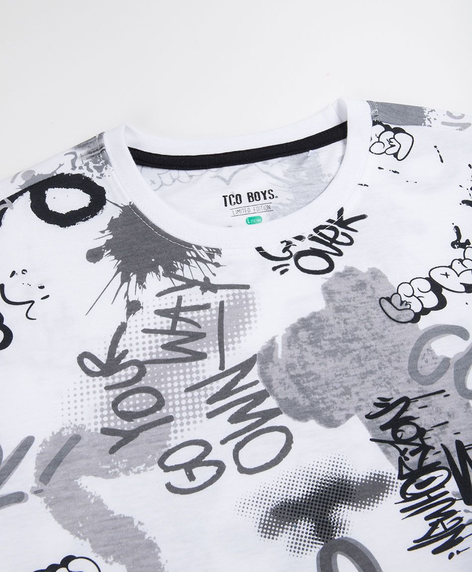 Remera ni&ntilde;o graffitis