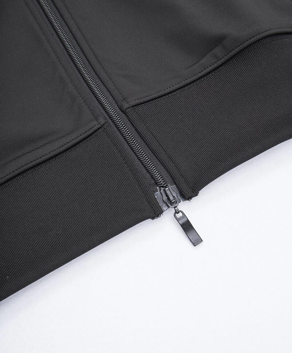 Buzo deportivo mujer crop black