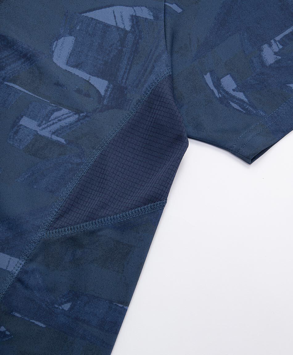 Remera deportiva hombre space blue