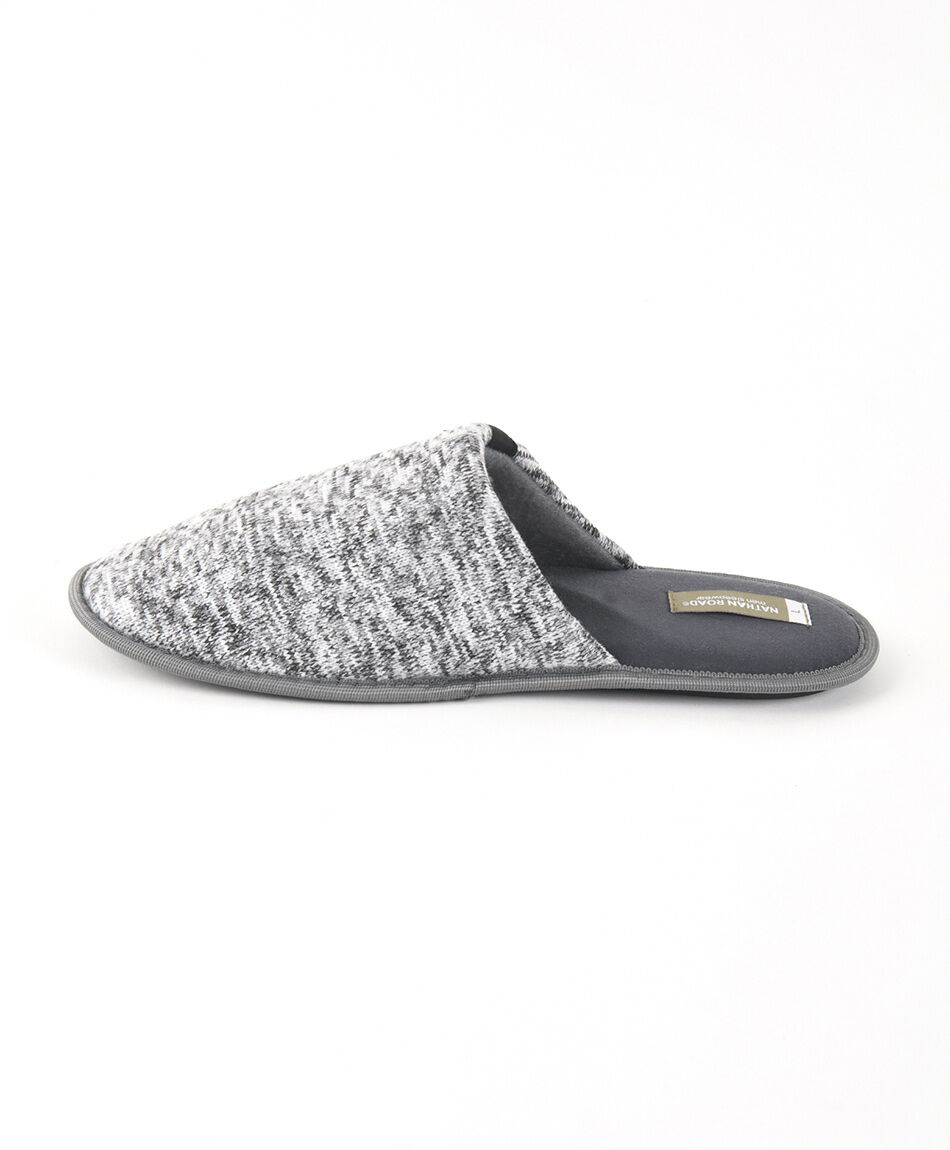 Pantufla hombre gris melange