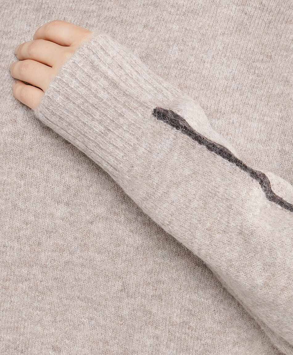 Sweater mujer linea contraste