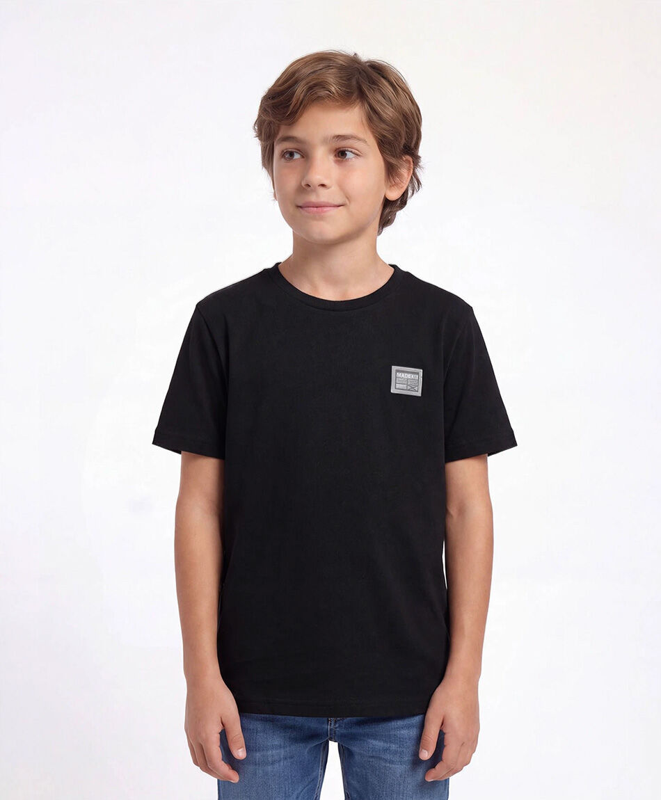 Remera nino basica negra