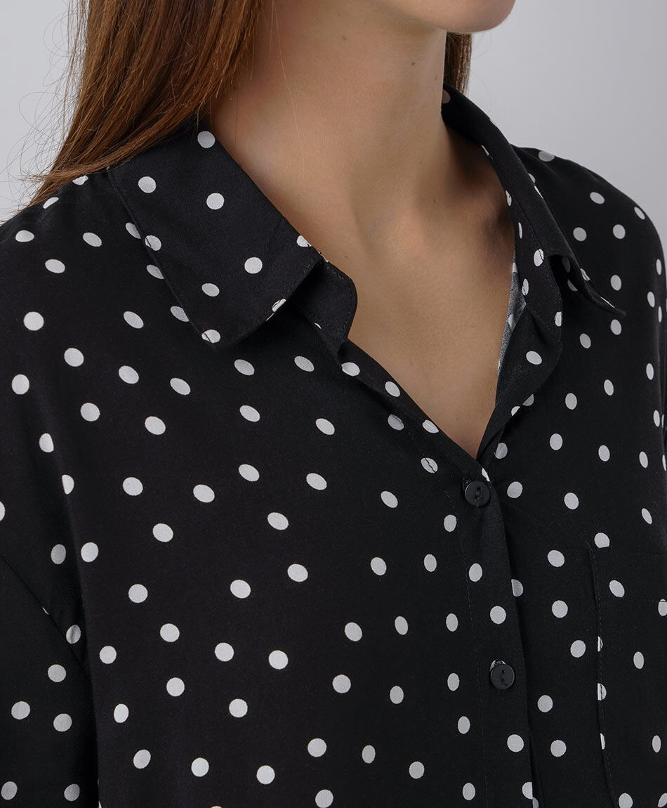 Camisa mujer lunares