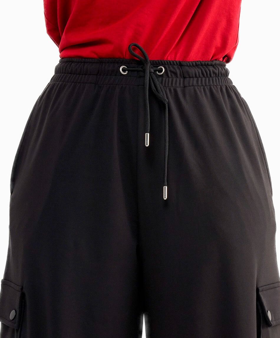 Pantal&oacute;n mujer cargo tiro alto