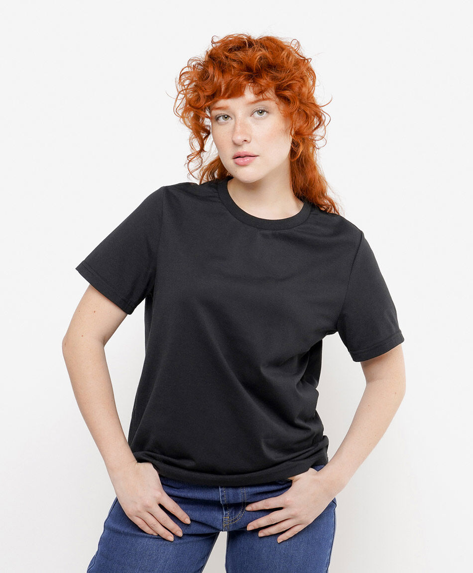 Remera mujer b&aacute;sica negra