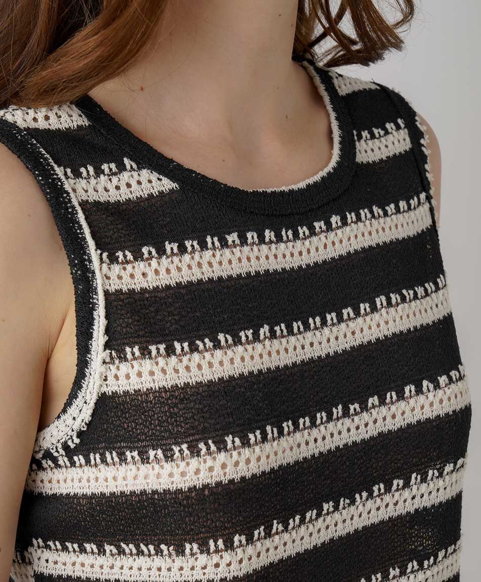Tejido mujer Remera sin mangas