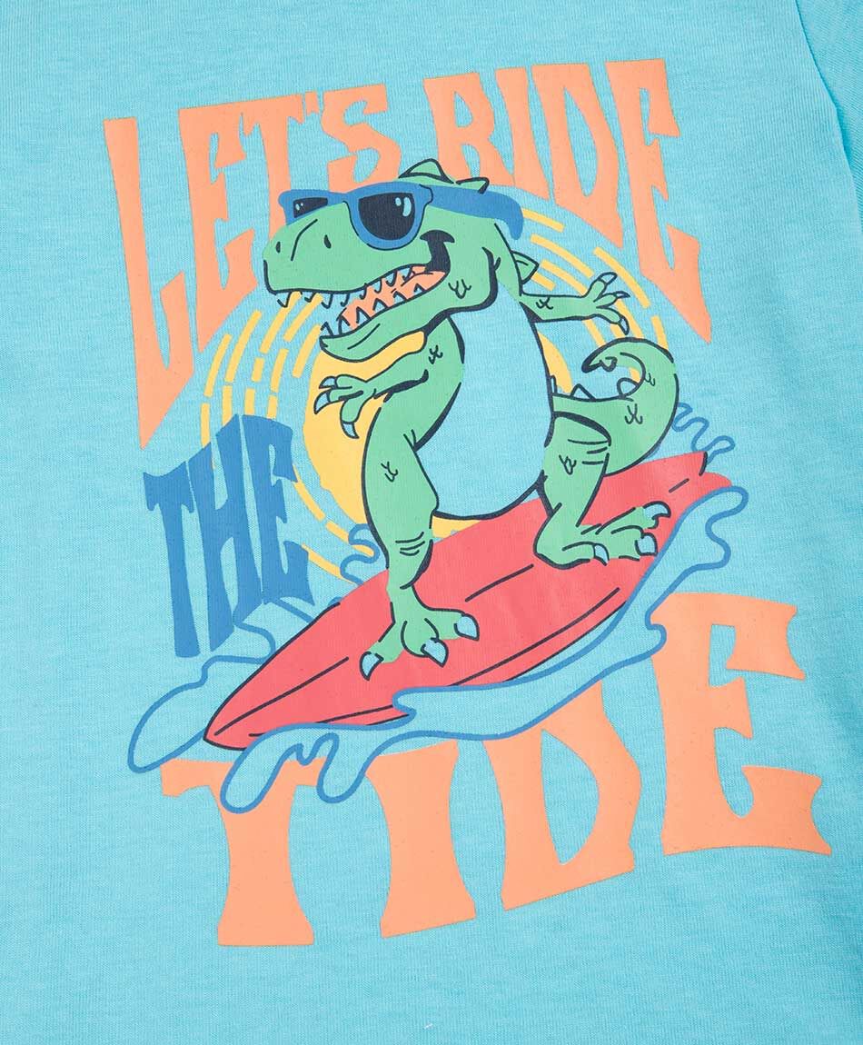 Remera beb&eacute; dinosaurio ola