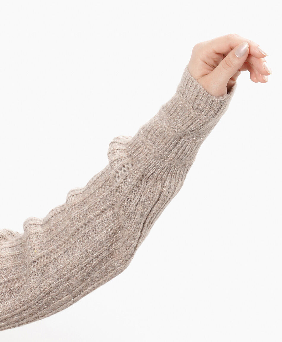 Sweater mujer jacquard lurex