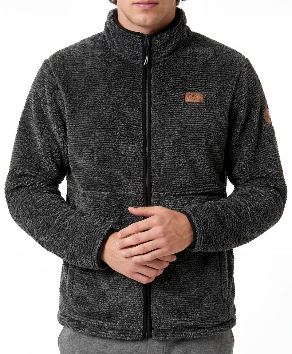 Campera deportiva hombre polar l&iacute;neas