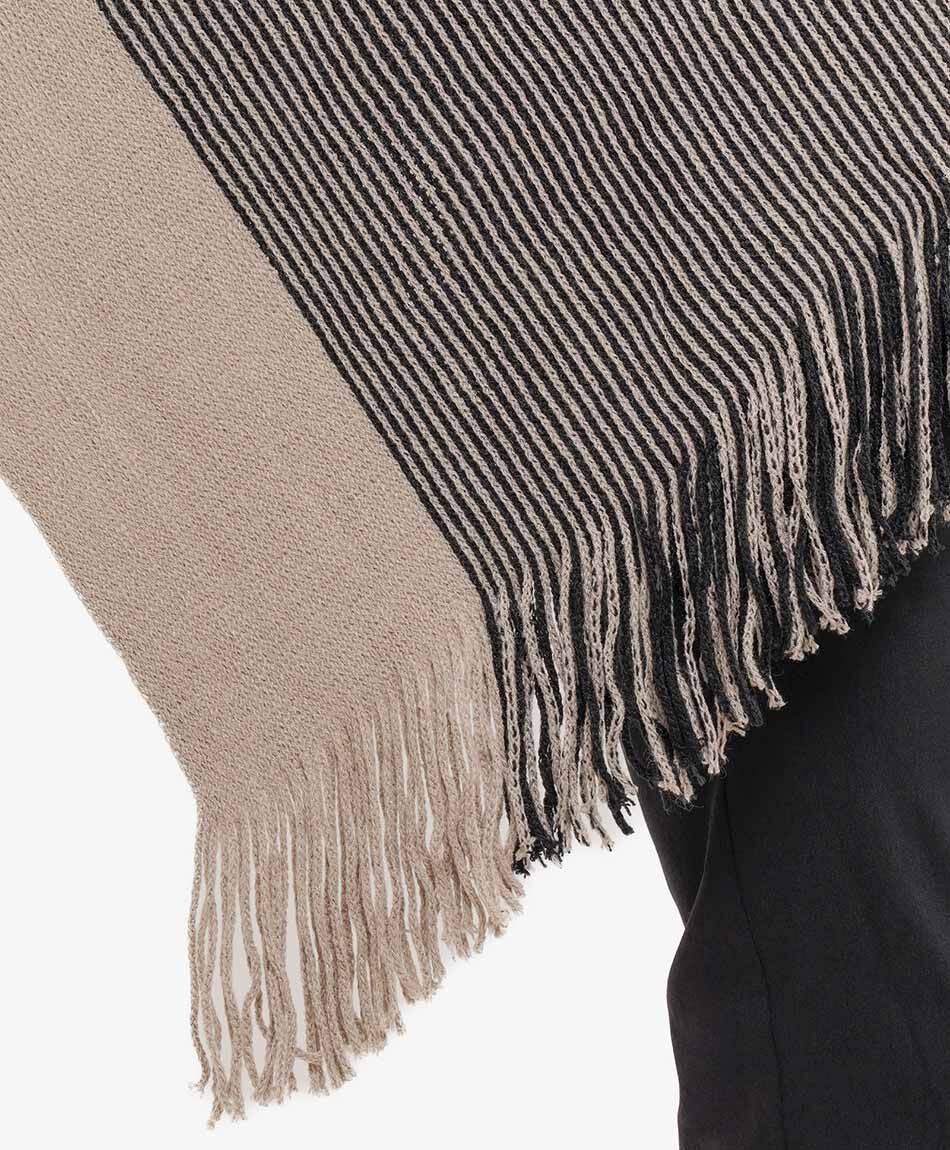 Poncho mujer mix lurex