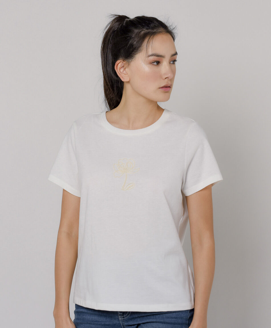 Remera mujer florcita