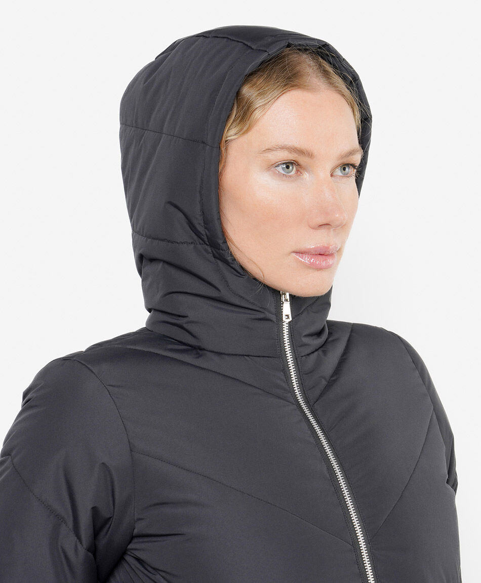 Parka mujer larga cierre