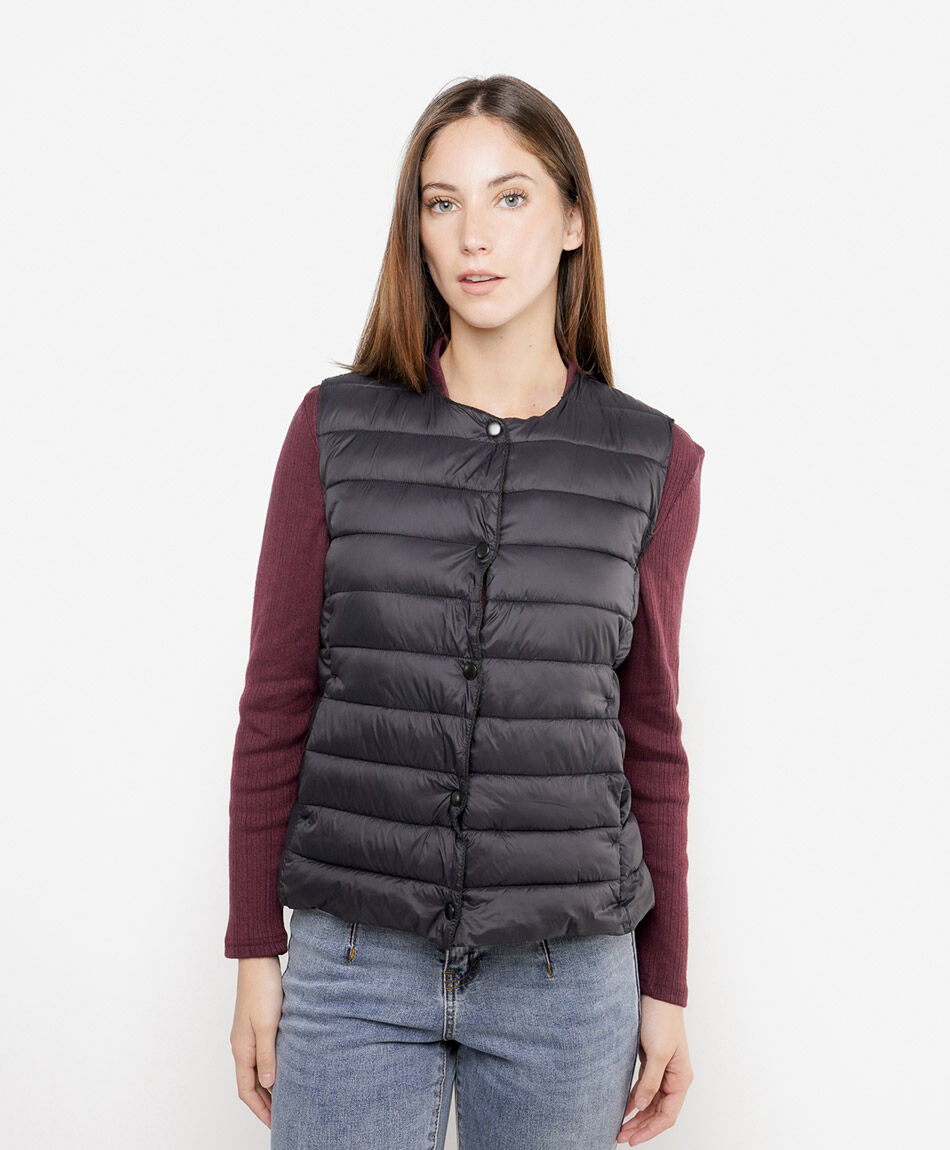 Parka mujer puffa con botones