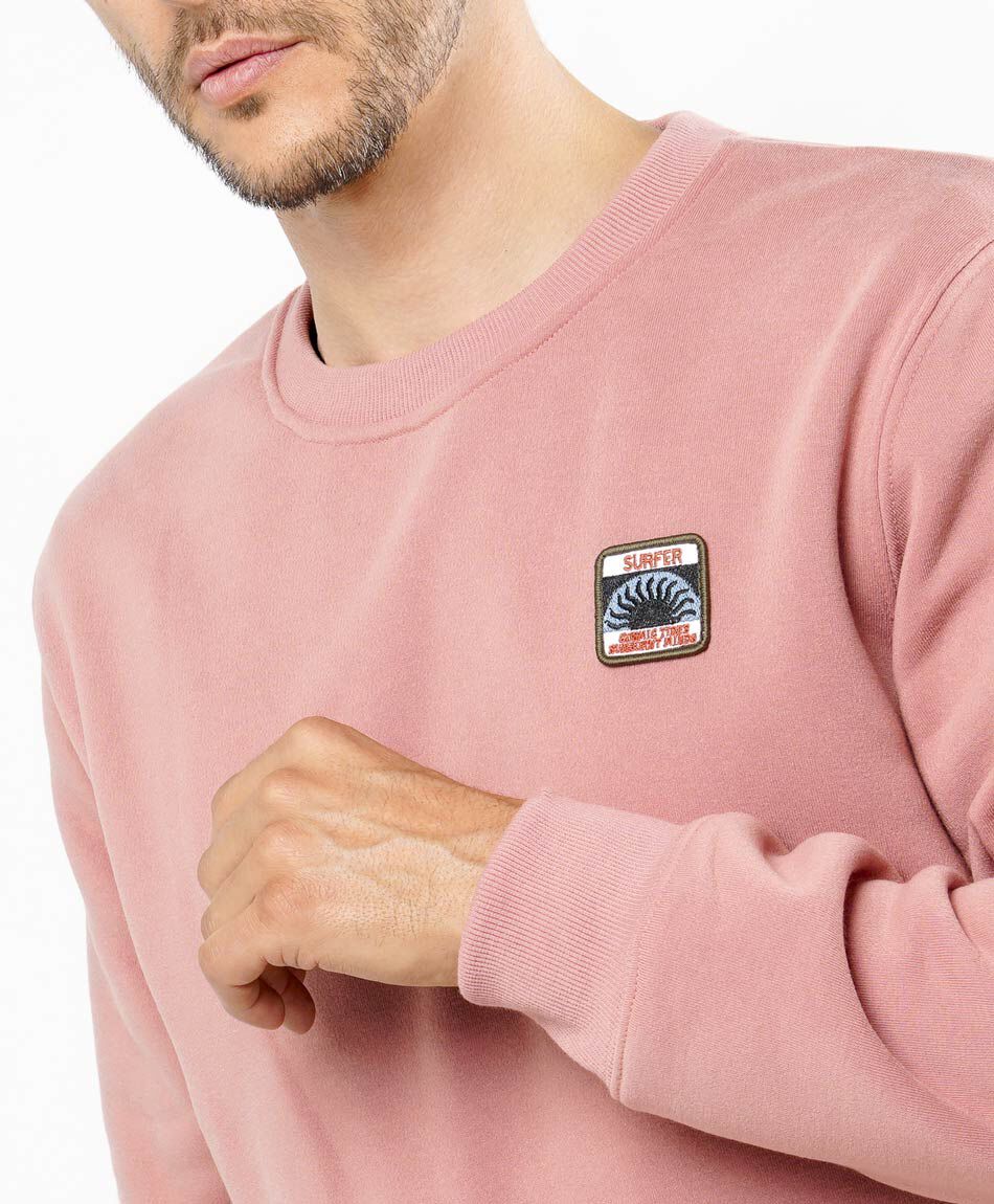 Buzo hombre liso bordado