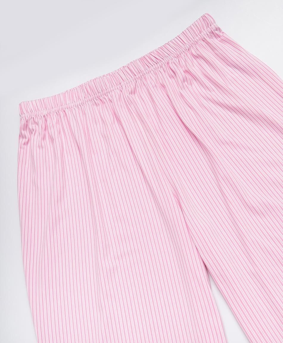 Pijama mujer camisero rosado l&iacute;neas