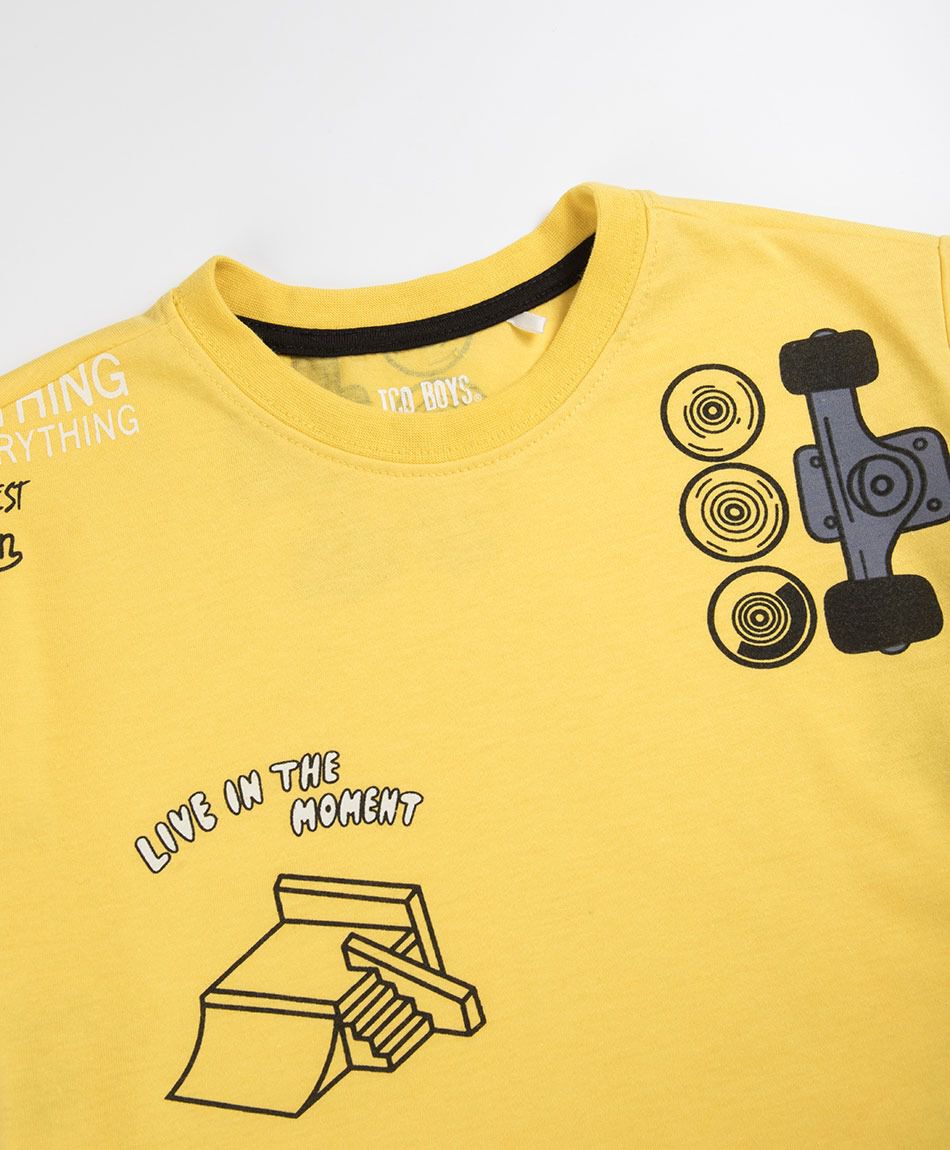 Remera ni&ntilde;o dibujos skates