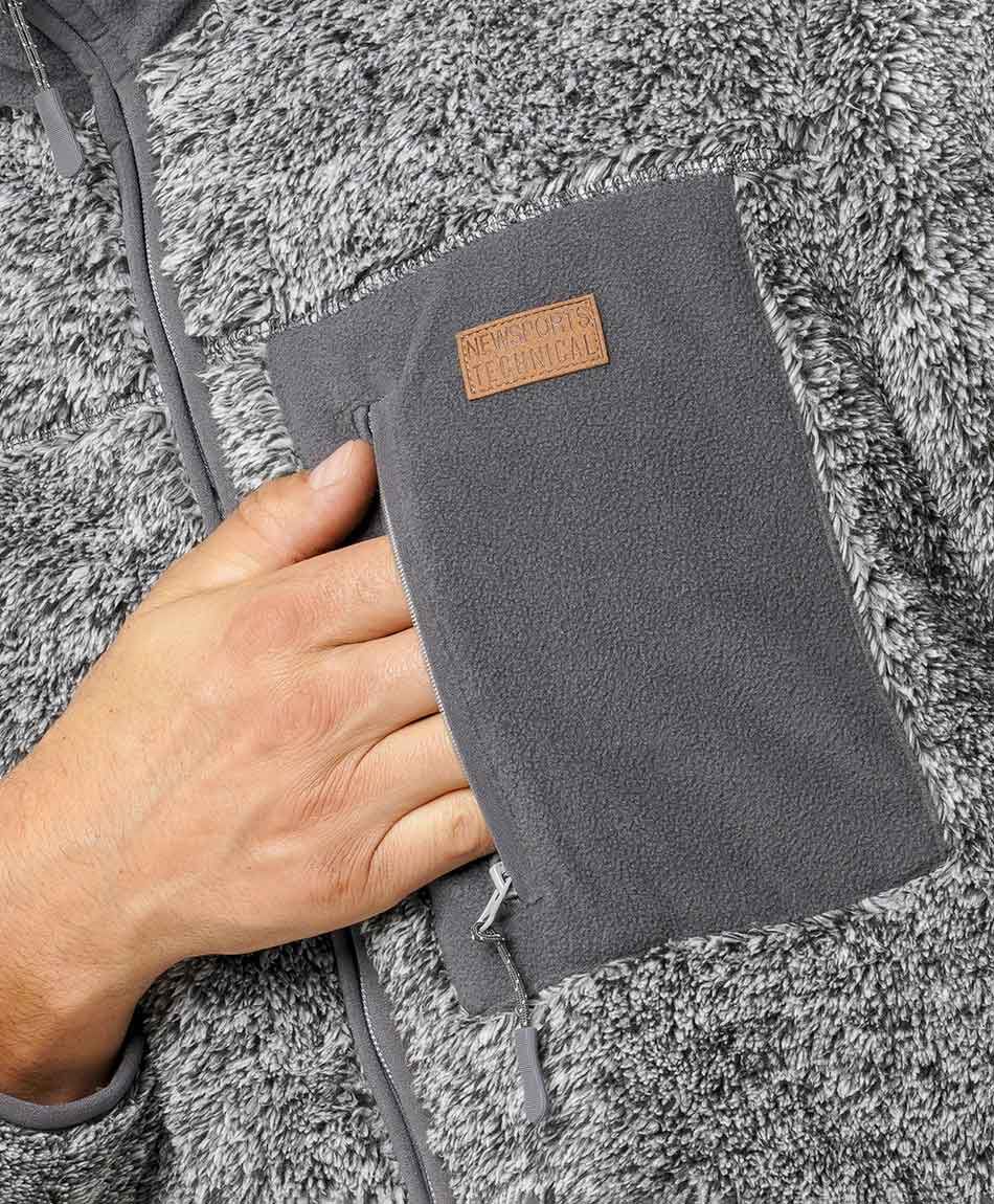 Campera deportiva hombre coral