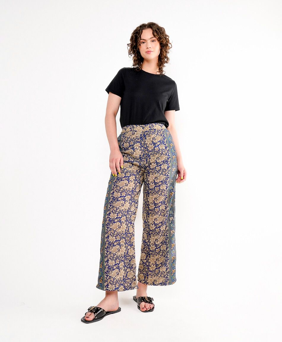 Pantal&oacute;n mujer contraste