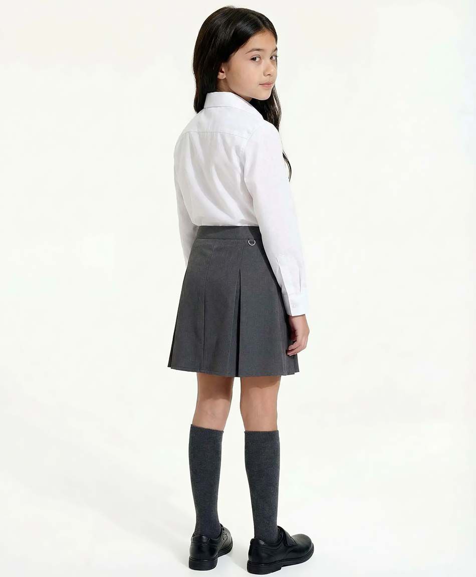 Pollera escolar gris