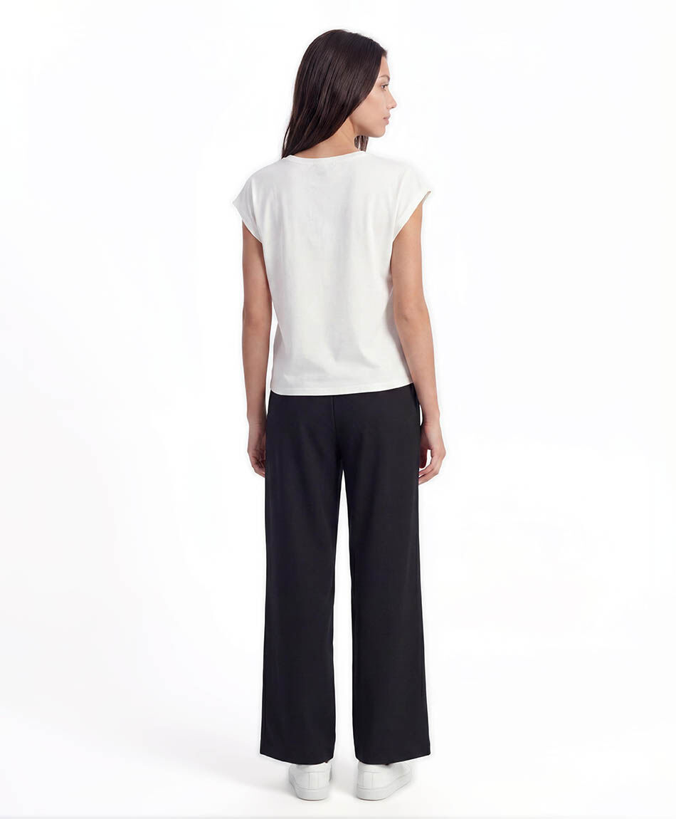 Pantal&oacute;n mujer recto lazos