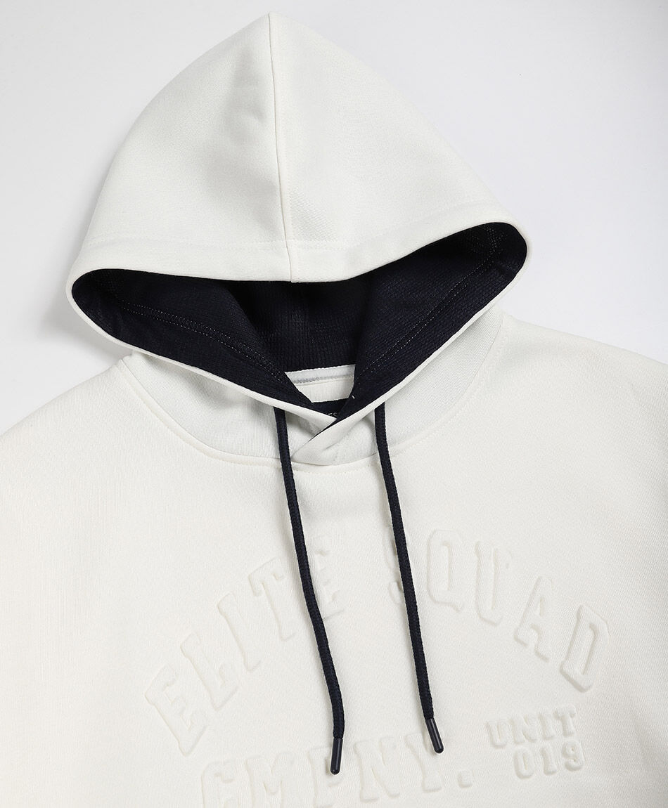 Buzo hombre gorro canguro white