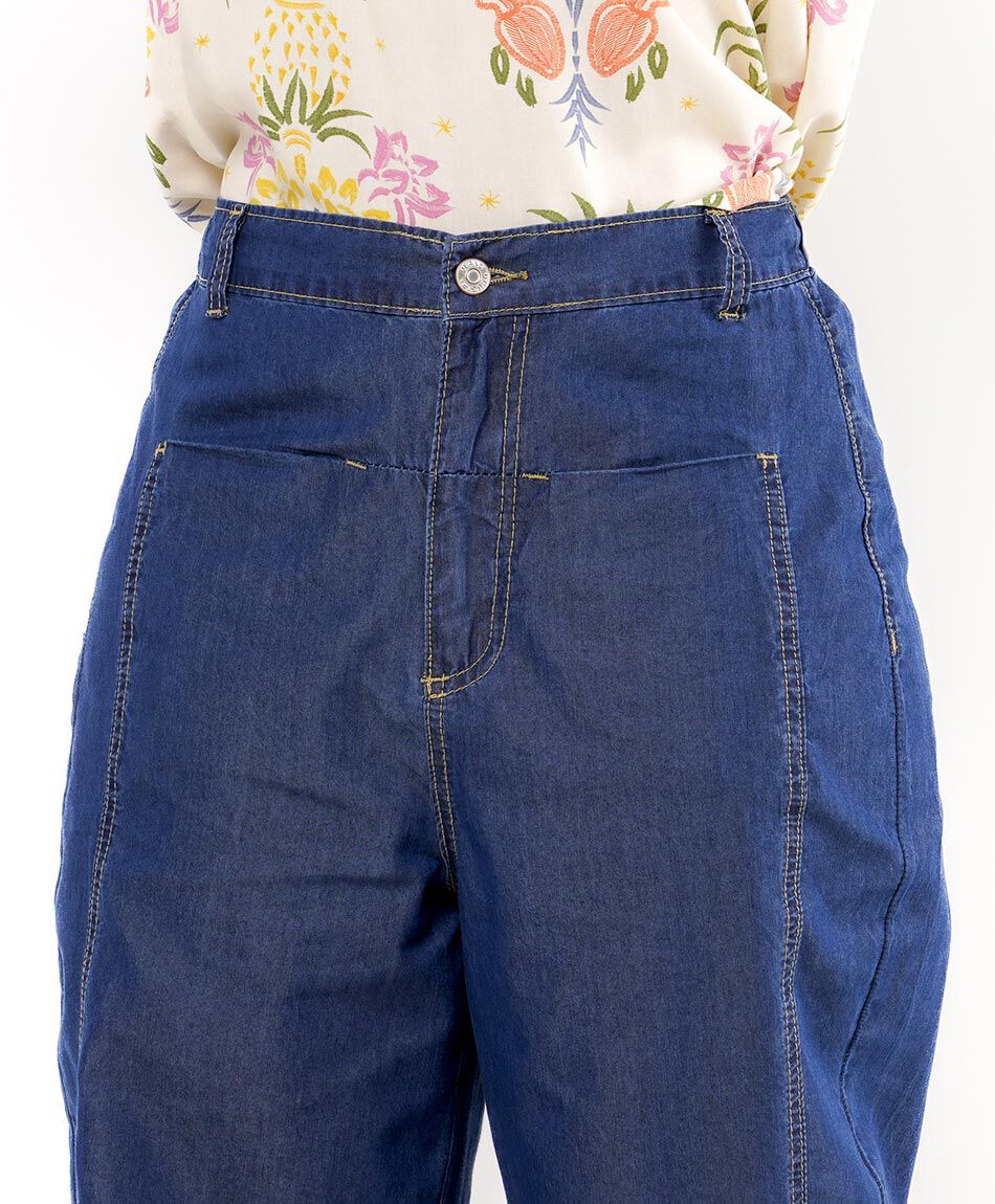 Pantal&oacute;n mujer tencel costuras